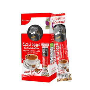 Al Samman Instant Turkish Coffee No Cardamom 10 Packs X 7 Grams